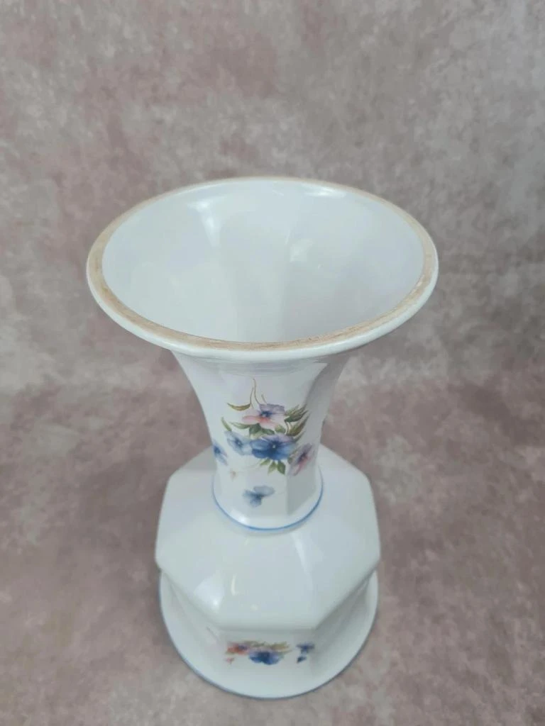 Cache-pot sobre pé em porcelana florida 🌿 Vintage anos 70 – photo 6